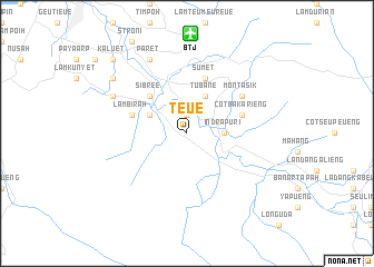 map of Teue