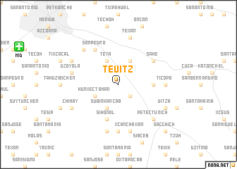 map of Teuitz