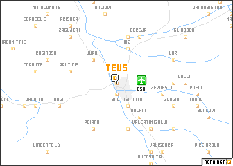 map of Teuş