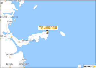 map of Te Whanga