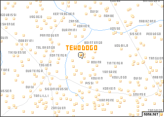 map of Téwodogo