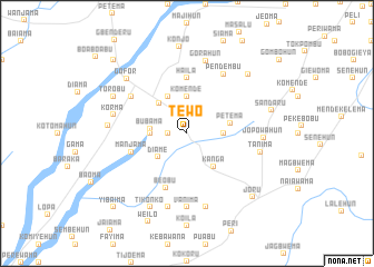 map of Tewo