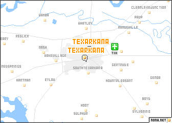 map of Texarkana