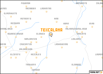 map of Texcalama