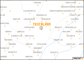 map of Texcalpan