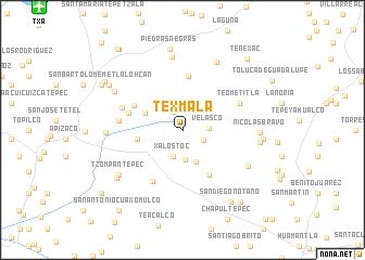 map of Texmala