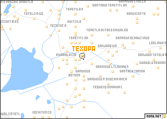 map of Texopa