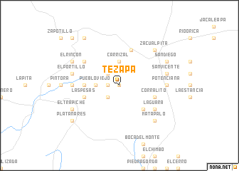 map of Tezapa