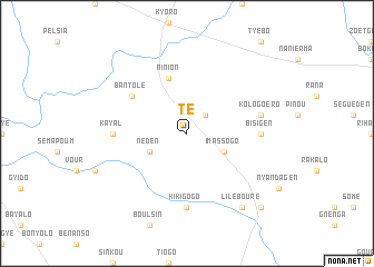 map of Tè