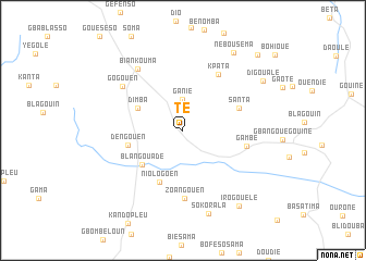 map of Té