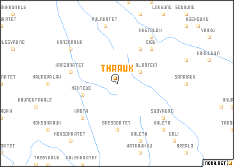 map of Tha Auk
