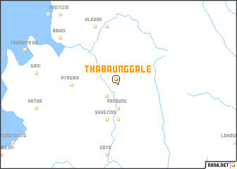 map of Thabaunggale
