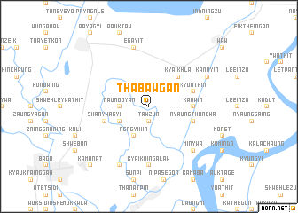 map of Thabawgan