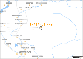 map of Thabawleikkyi