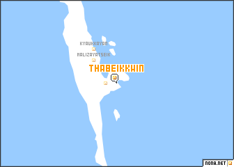 map of Thabeikkwin