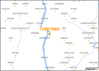map of Thabyebin