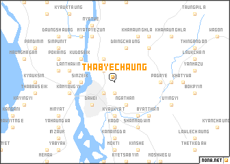 map of Thabyechaung