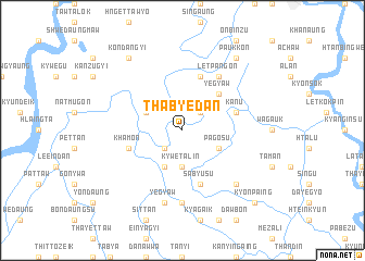 map of Thabyedan