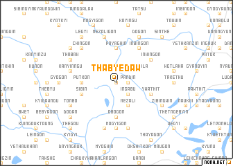 map of Thabyedaw