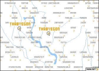 map of Thabyegon