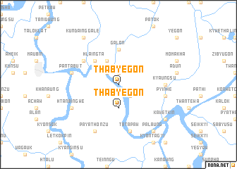 map of Thabyegon