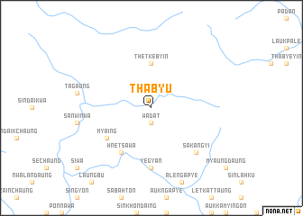 map of Thabyu