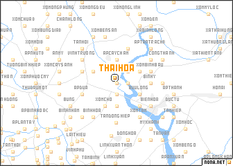 map of Thái Hòa