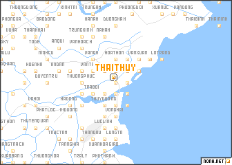 map of Thái Thụy