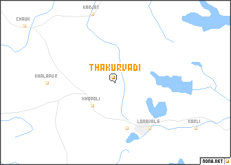 map of Thākurvādi