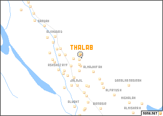 map of Tha‘lab