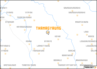 map of Thamagyaung