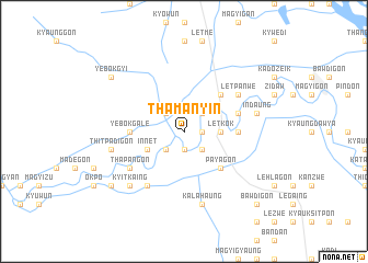 map of Thamanyin