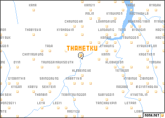 map of Thametku