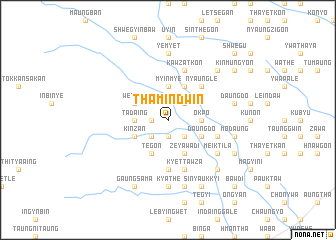 map of Thamindwin