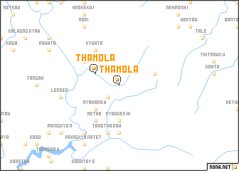 map of Thamola