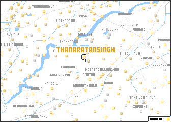 map of Thāna Ratan Singh