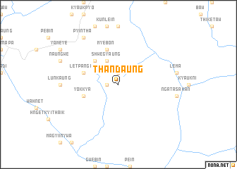 map of Thandaung