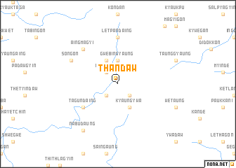 map of Thandaw