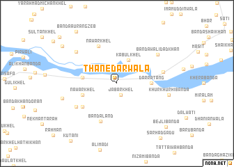 map of Thānedārwāla