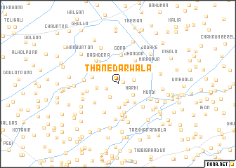 map of Thānedārwāla