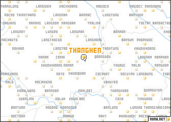 map of Thăng Hen