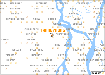 map of Thangyaung