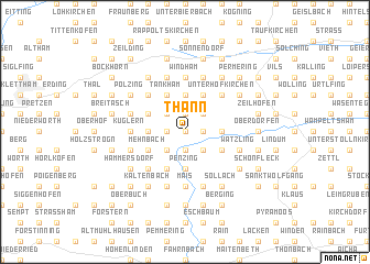 map of Thann