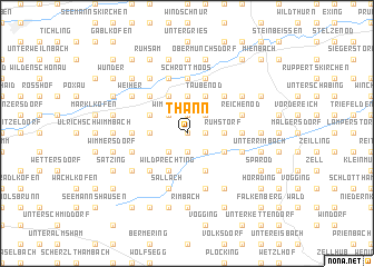 map of Thann