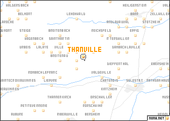 map of Thanvillé