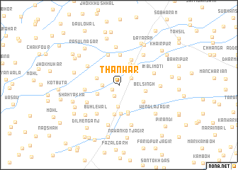 map of Thānwar