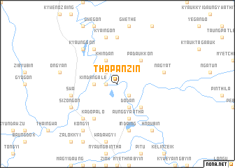 map of Thapanzin