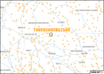 map of Thāro Khān Buzdār