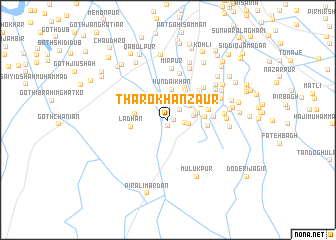 map of Thāro Khān Zāur