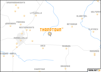 map of Tharptown